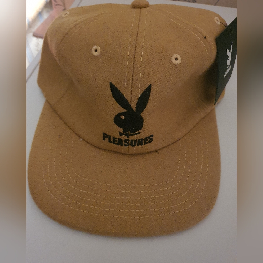 Playboy X Pleasure Mustard Wool Strapback Men's Hat